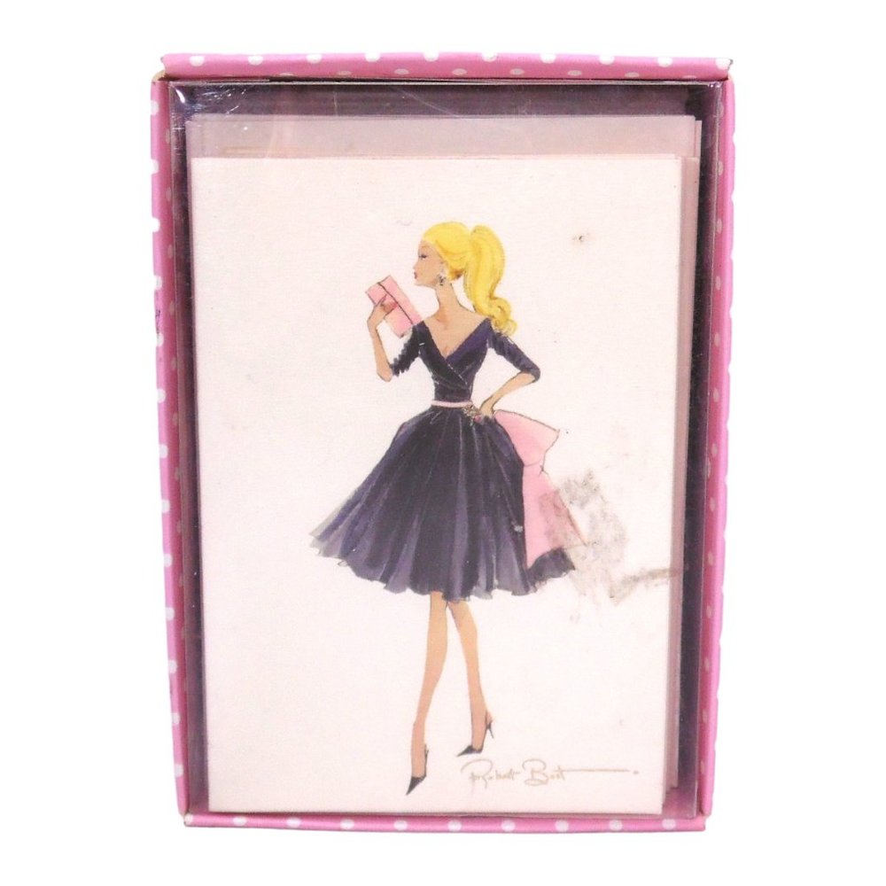 2003 Barbie Doll Midnight Mischief Set Of 10 Note Cards With Envelopes Mattel